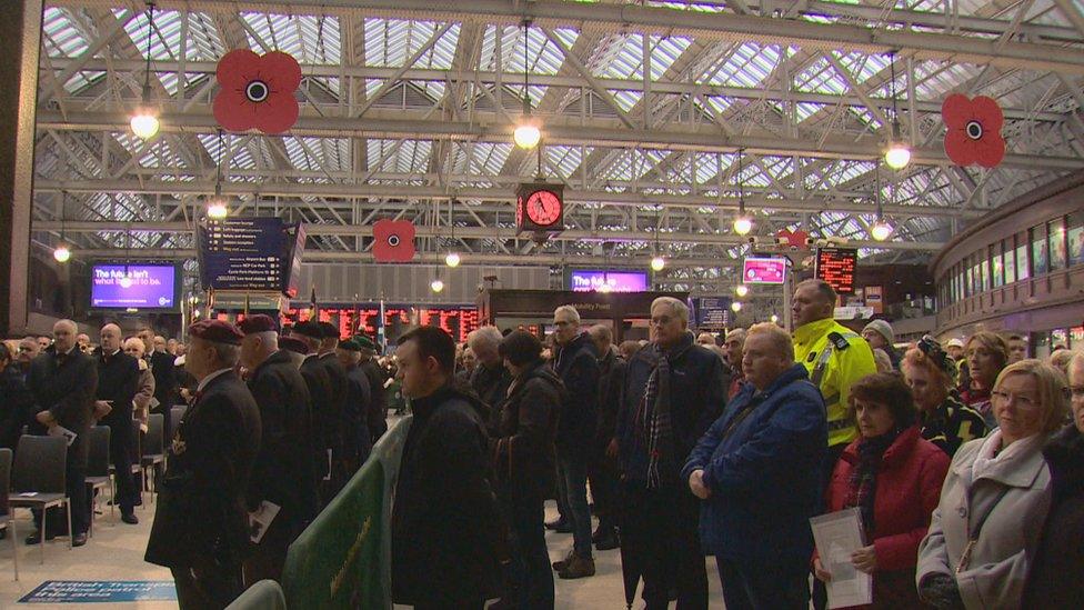 Glasgow Central Armistice Day