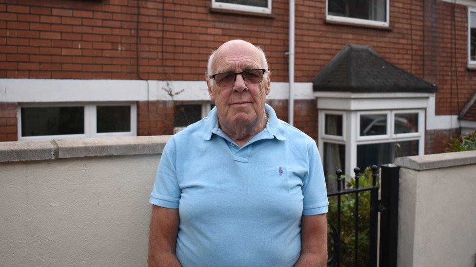 Peter Wall lives on Brendon Road next to the entrance of the construction site