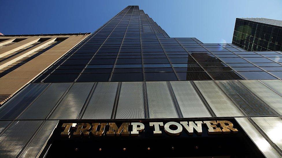 The Trump Tower in New York