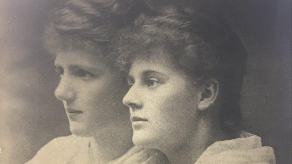 Constance (left) and her sister Eva