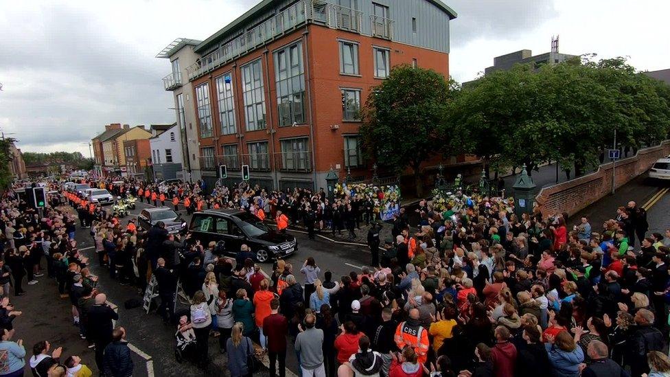 Noah Donohoe funeral leaves St Malachy's