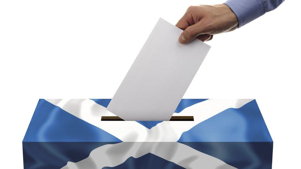 graphic of ballot paper being put in ballot box