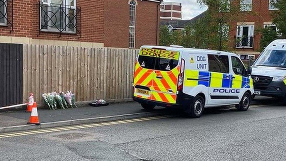 Police at scene of stabbing in Bedford