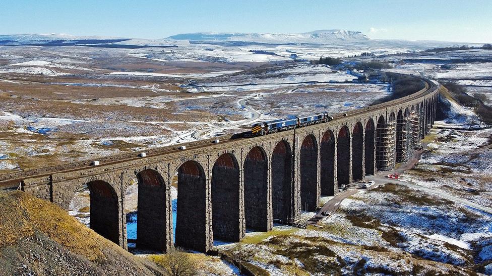 Aerial view of the viaduct