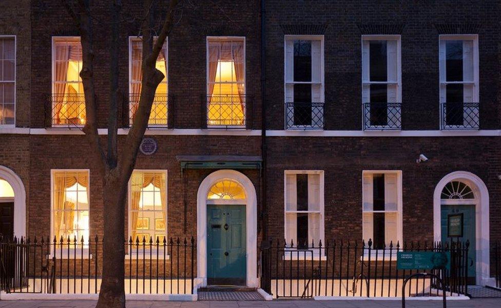 Charles Dickens' former home, Doughty Street, Holborn, London