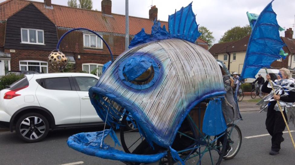 Fish on wheels