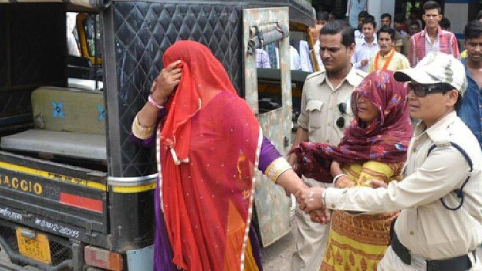 Two Muslim women were also arrested on suspicion of selling beef on Wednesday