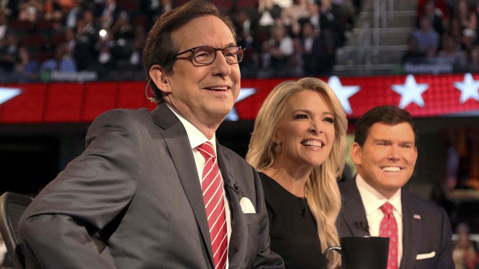 Chris Wallace, Megyn Kelly and Brett Baier,