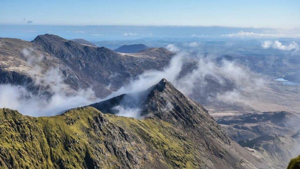 The summit of Snowdon taken by Mandy Llewellyn