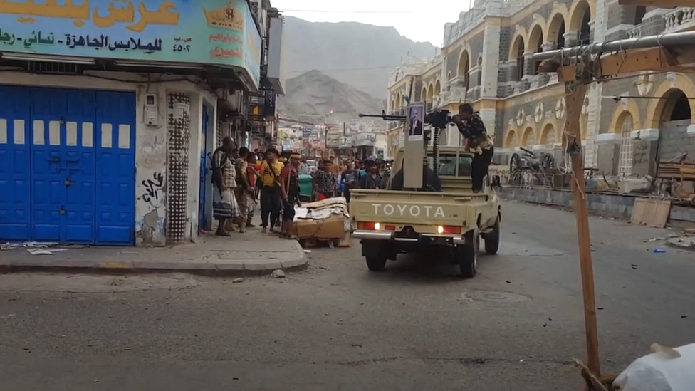 Fighting in Aden in 2019