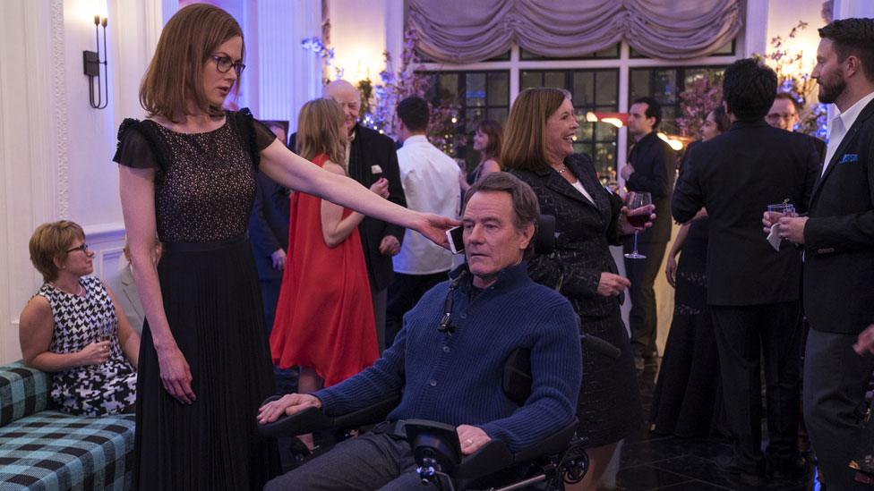 Bryan Cranston with Nicole Kidman in The Upside