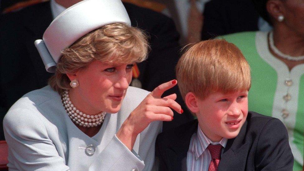 Princess Diana with Prince Harry