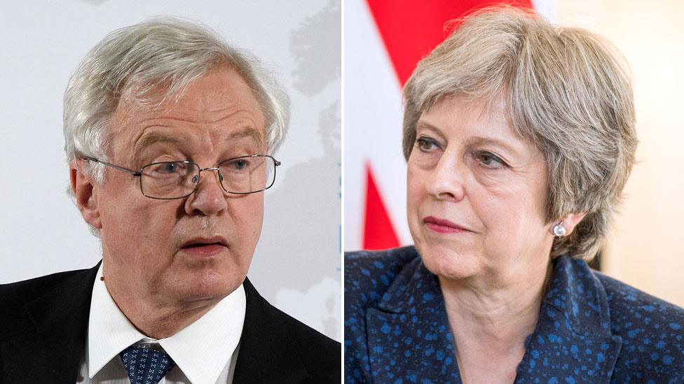 David Davis and Theresa May