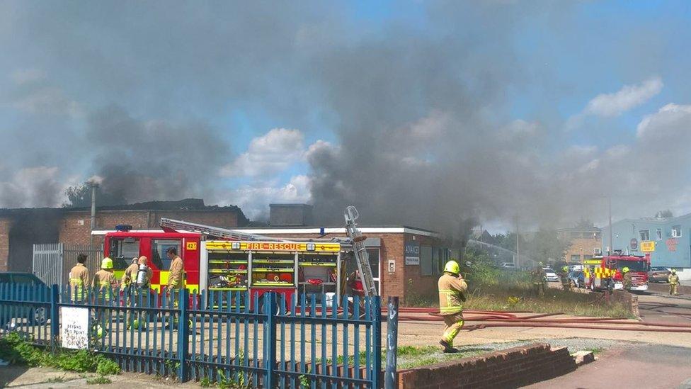 Fire in Shoeburyness