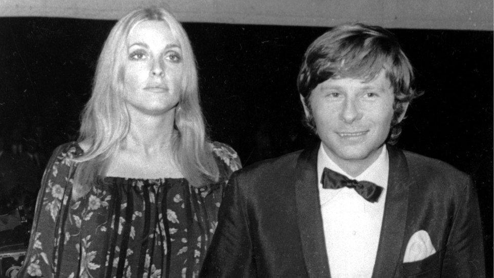 Sharon Tate with husband, Roman Polanski