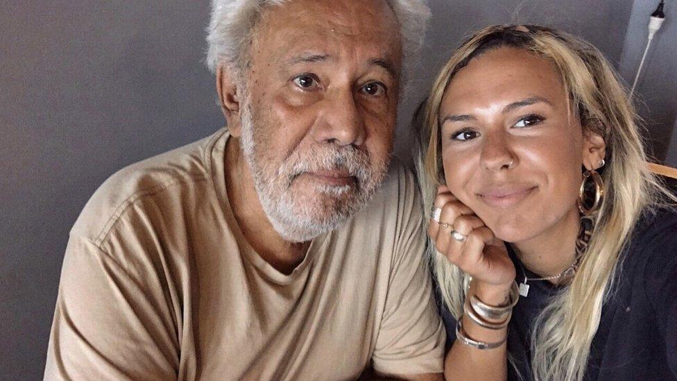 Jasmine Coe (right) and her father