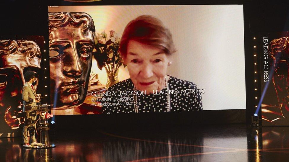 Glenda Jackson at the Bafta TV Awards