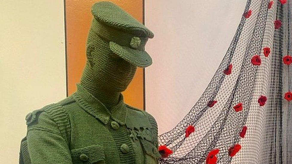 Knitted soldier