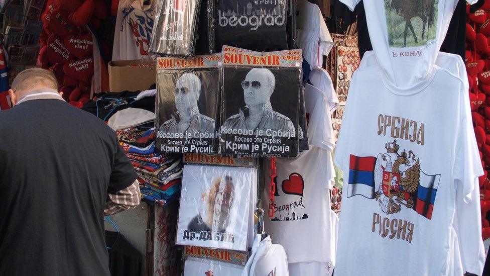 T-shirts on souvenir stall