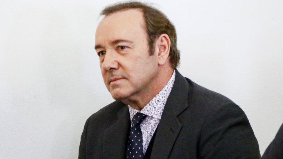 Kevin Spacey in court in January