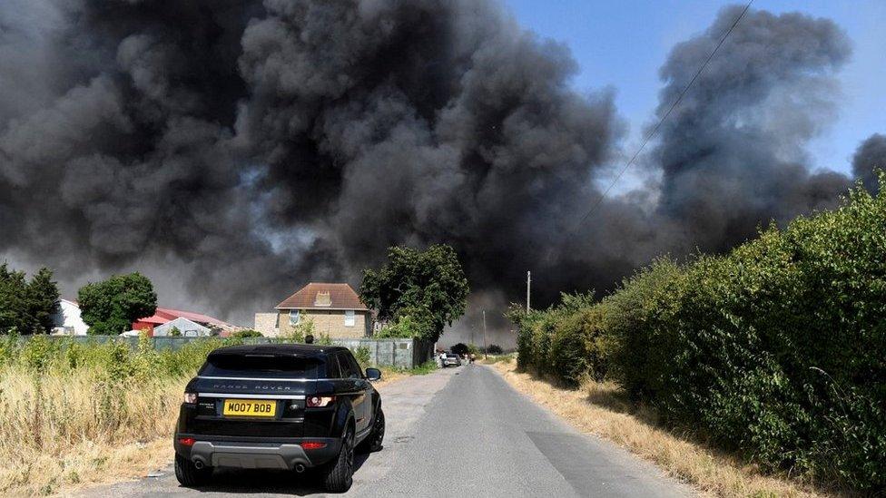 Fire in Rainham