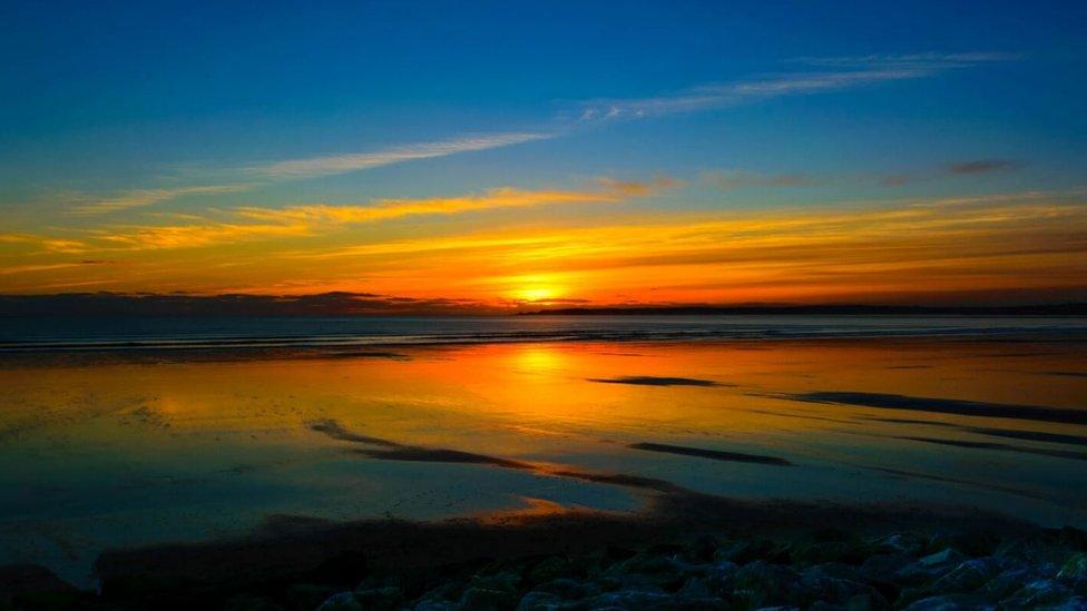 Sunset at Aberavon Beach, Port Talbot