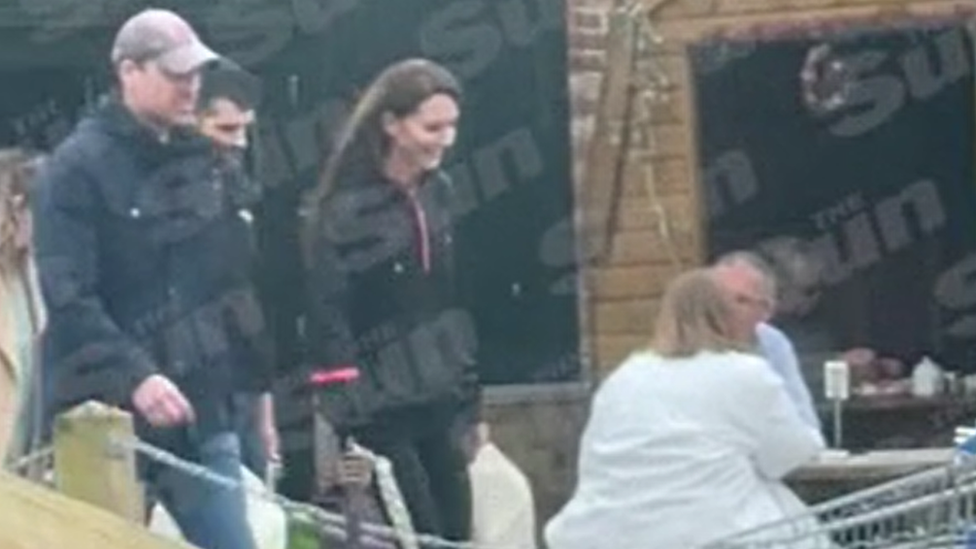 Prince William and Catherine at a farm shop in Windsor