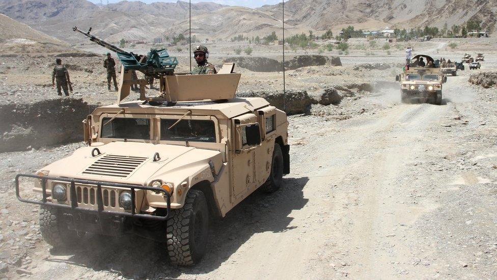 Afghan security forces begin operations against Taliban militants after being deployed around Torkham border point between Afghanistan and Pakistan in Nangarhar province, 23 July 2021