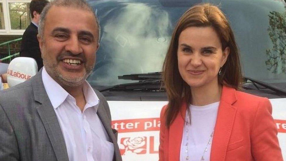 Shabir Pandor and Jo Cox