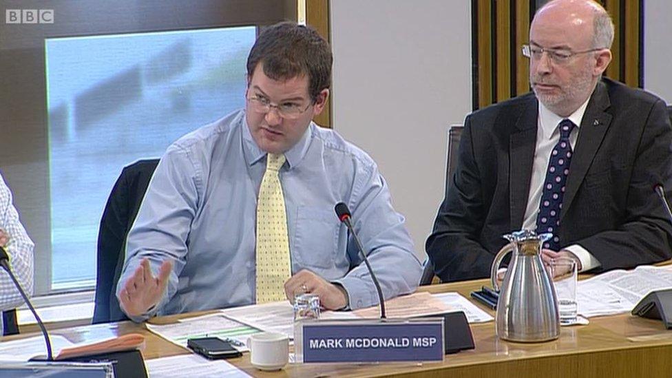 Mark McDonald at committee