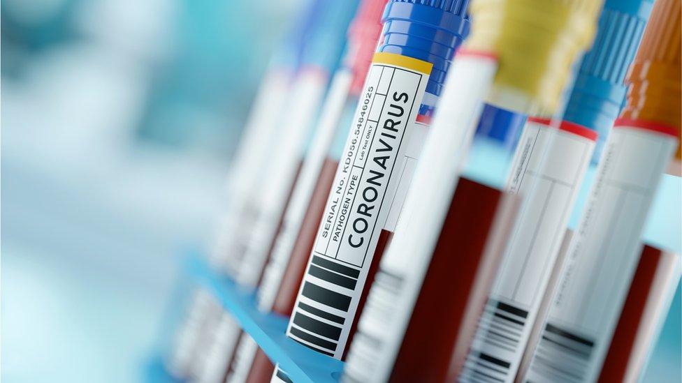 Coronavirus test tubes