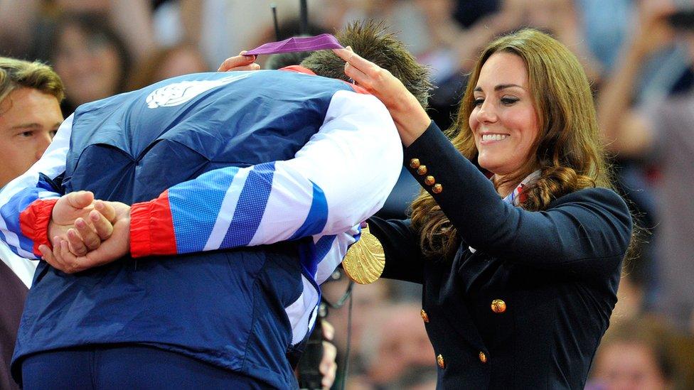 Aled Davies and the Duchess of Cambridge