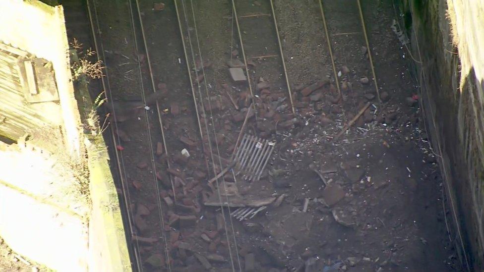 Debris on the track