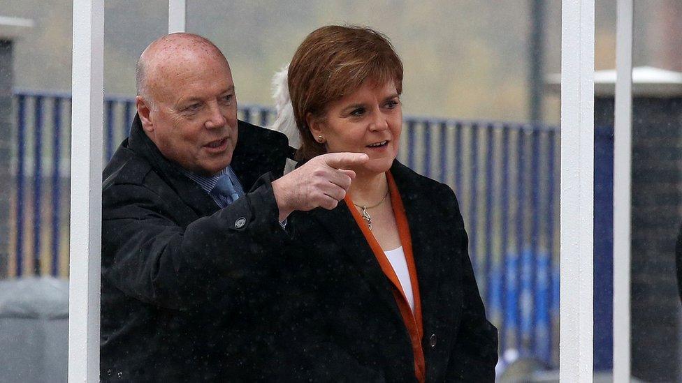 Jim Mccoll and Nicola Sturgeon