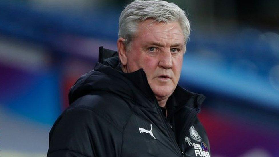 Newcastle head coach Steve Bruce