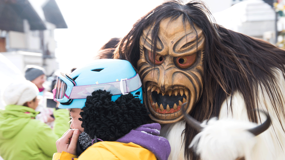 Tourists come to the area to see the masks