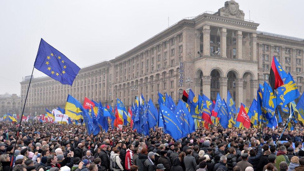 Maidan anti-government rally, Nov 2013