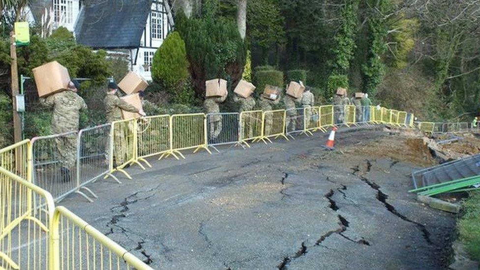 Undercliff Drive subsidence