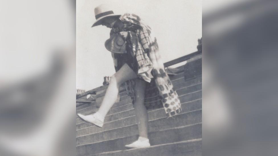 Young Mrs Hodnett in hat