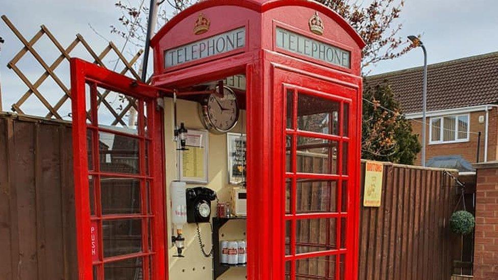 Lee Copeland's converted red phone box