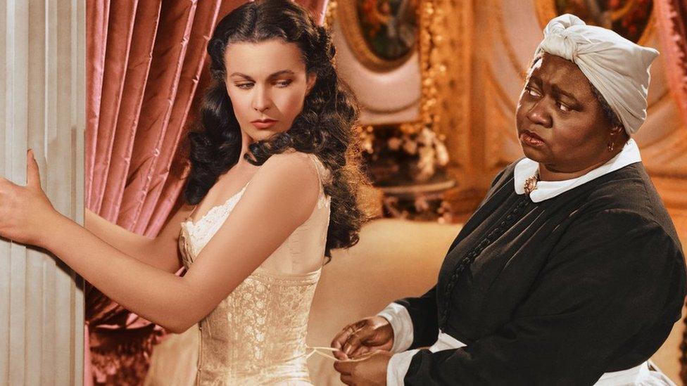 Vivien Leigh and Hattie McDaniel in Gone with the Wind