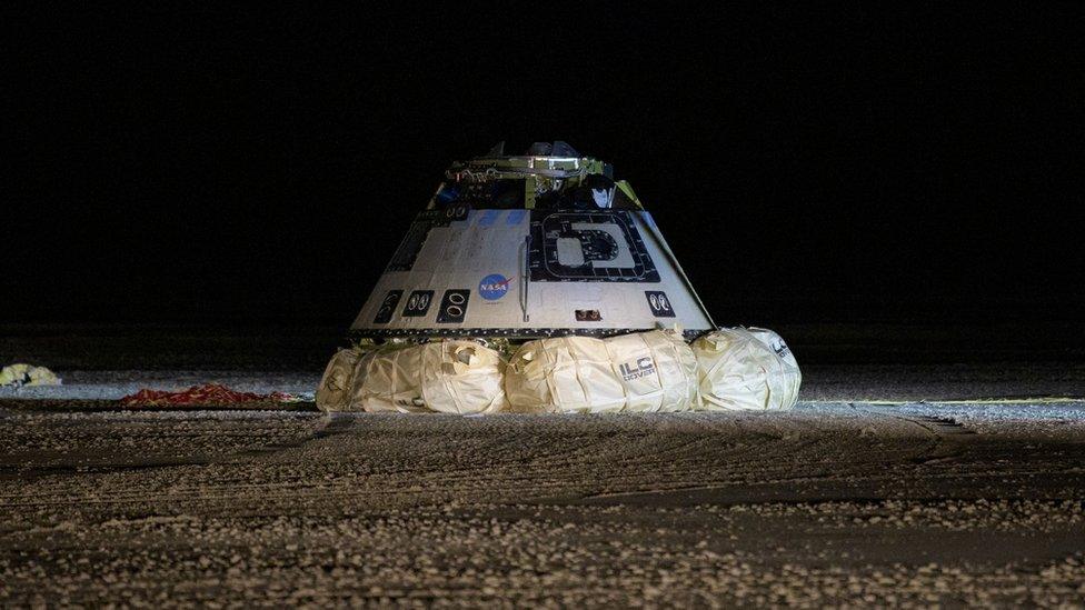 Starliner after landing