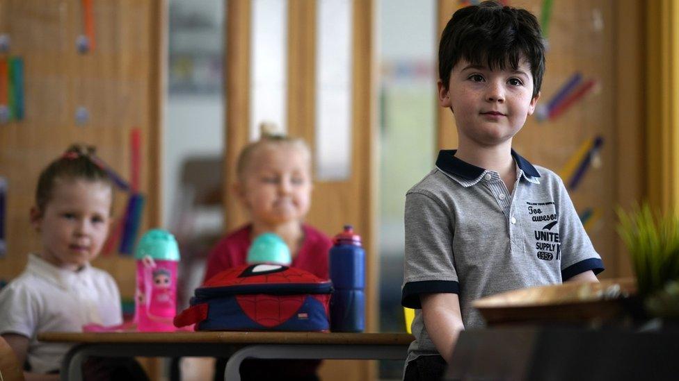 Children in a classroom