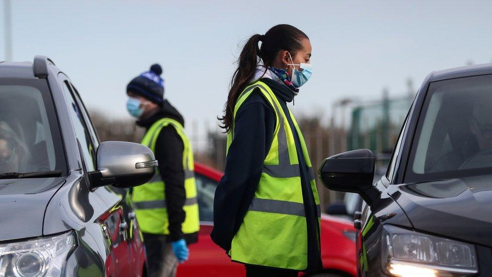 Testing workers in Liverpool