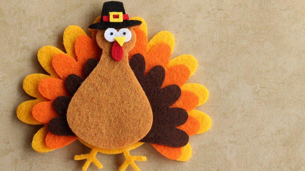 A-felt-turkey-wearing-a-hat.