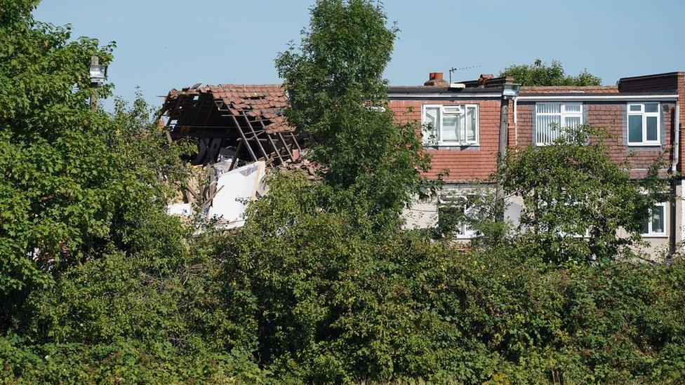 Exploded house