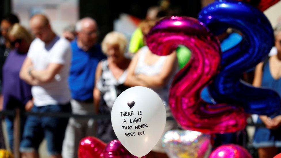 Tributes at St Ann's Square