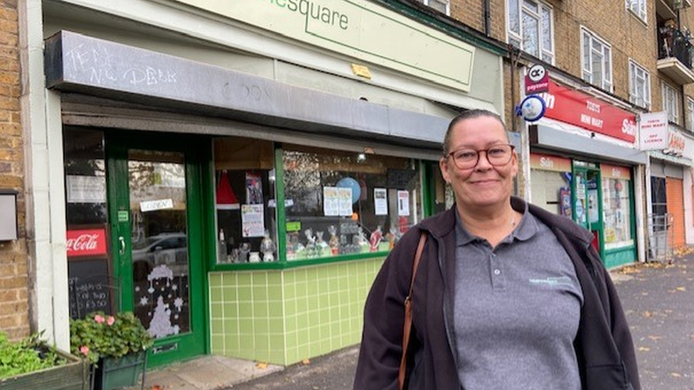 Wendy Wilson outside her cafe