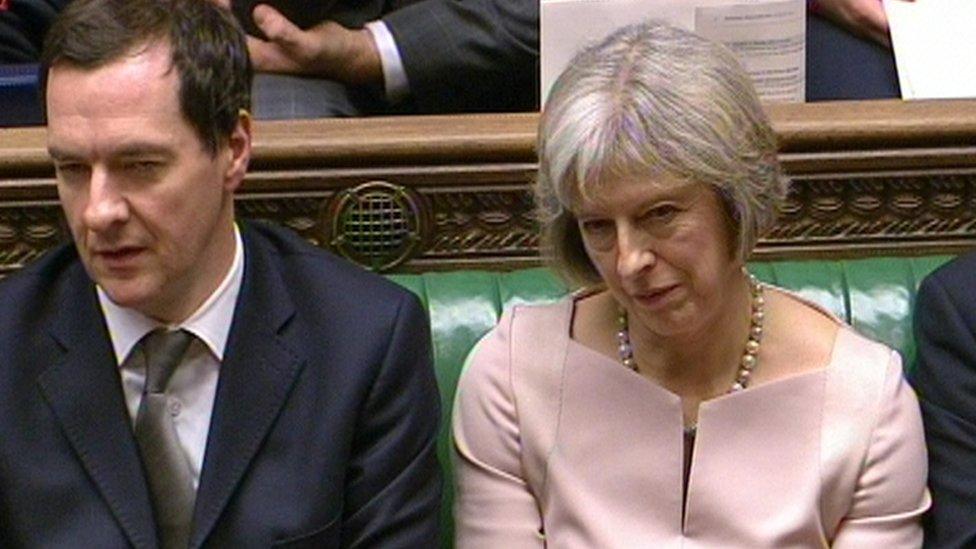 George Osborne and Theresa May