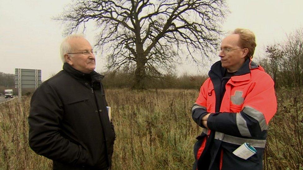 Former Under Sheriff of Berkshire, Nicholas Blandy is reunited with bypass protester Phillip Pritchard 20 years on